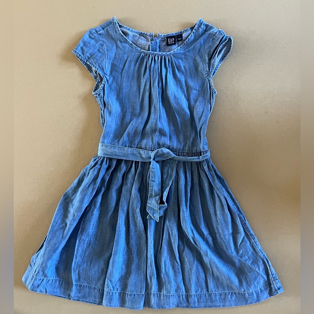 Gap girls size L dress with tie belt